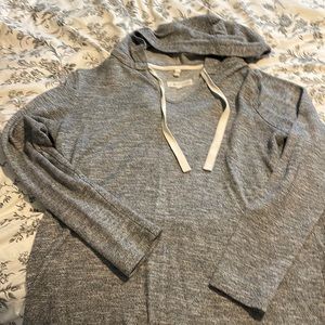 Lou & Grey for Loft: thin gray hoodie, size small